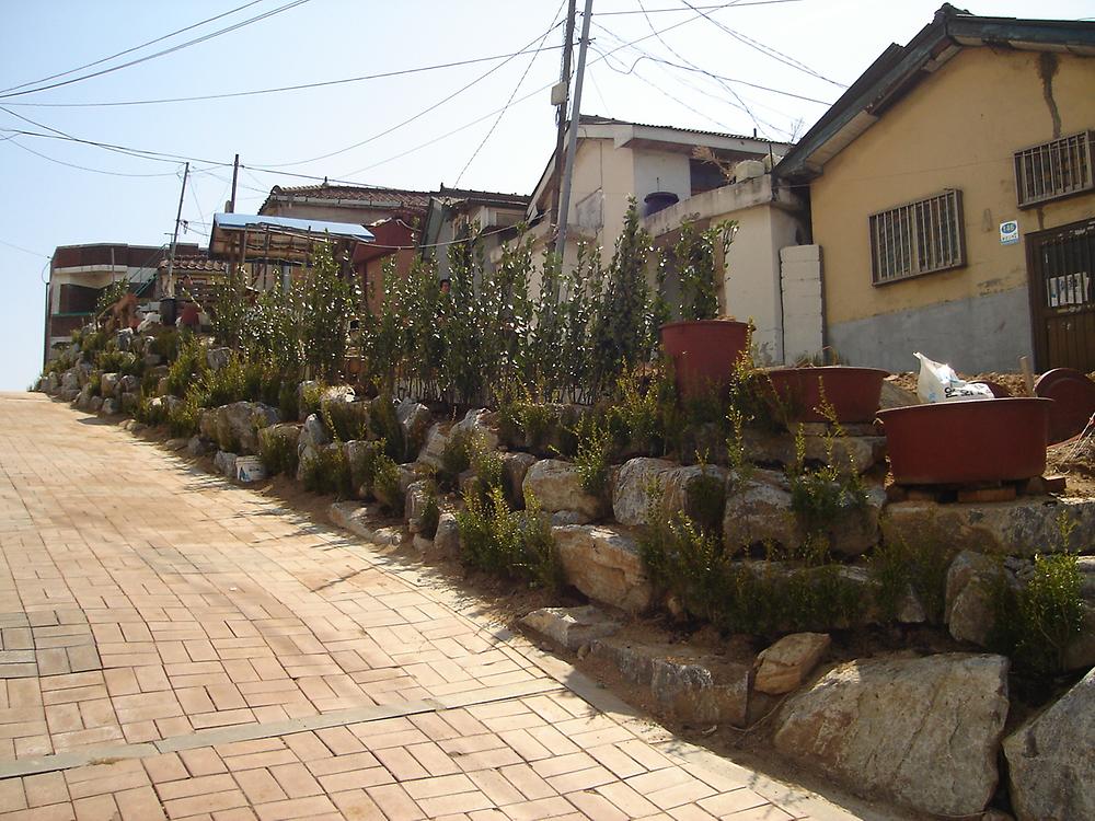 Clean Incheon 확립 꽃밭조성모습 사진