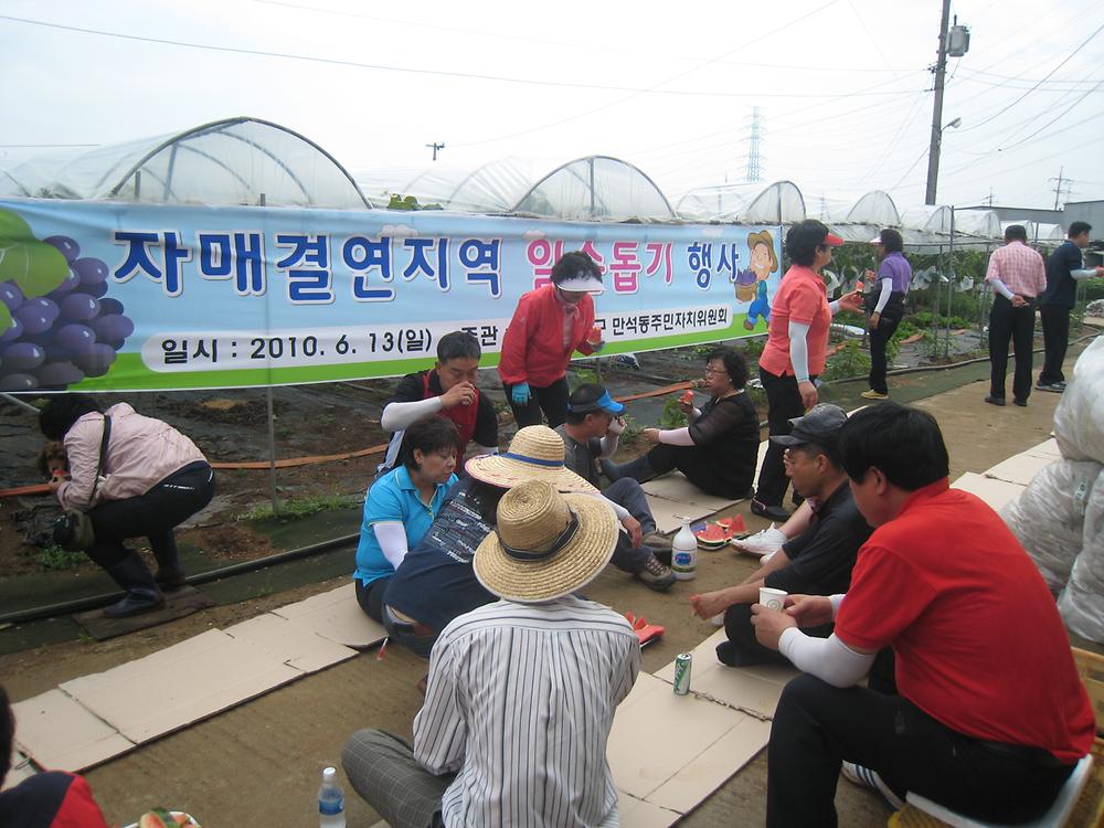 자매결연지 일손돕기 행사 사진