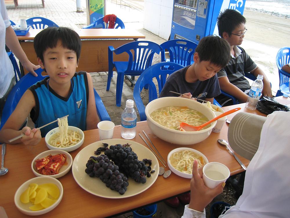 여름방학 갯벌체험 행사 사진