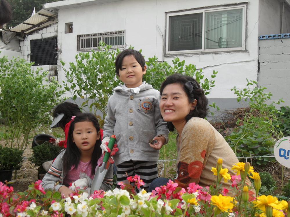 우리동네가꾸기사업 - 국화꽃 식재(2) 사진