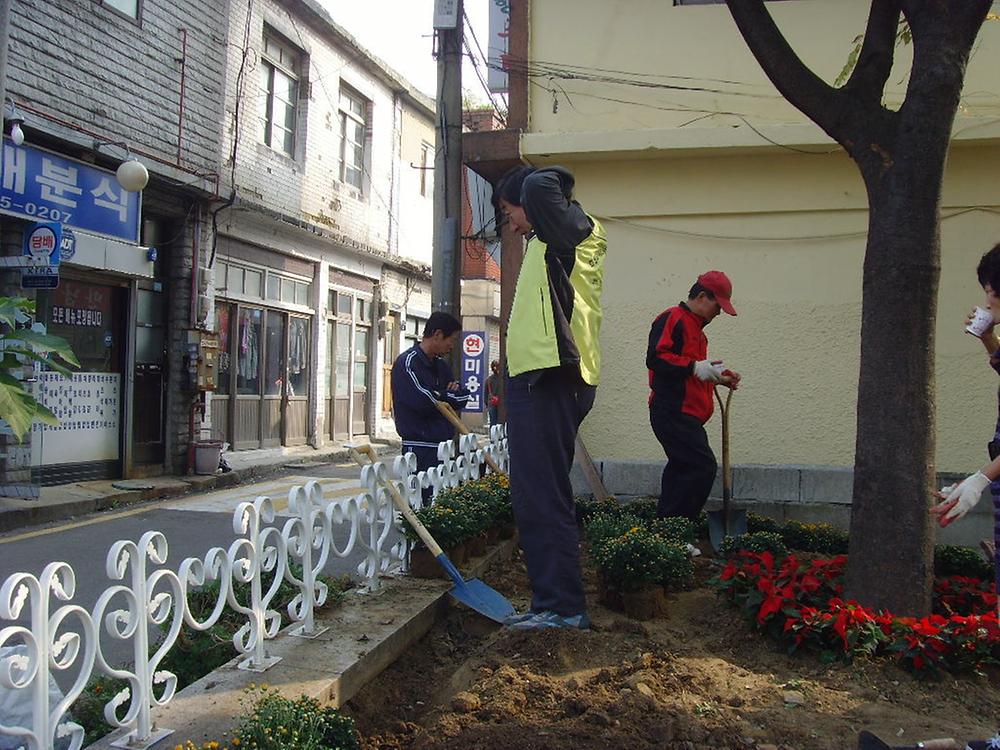우리동네 가꾸기 사업-가을꽃 심기 행사 개최 사진