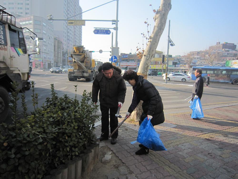 1.22. 설맞이 마을 대청소 사진