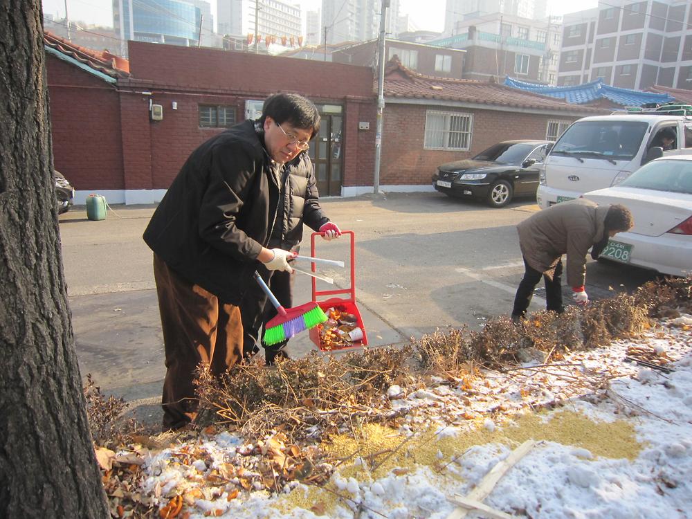 1.22. 설맞이 마을 대청소 사진