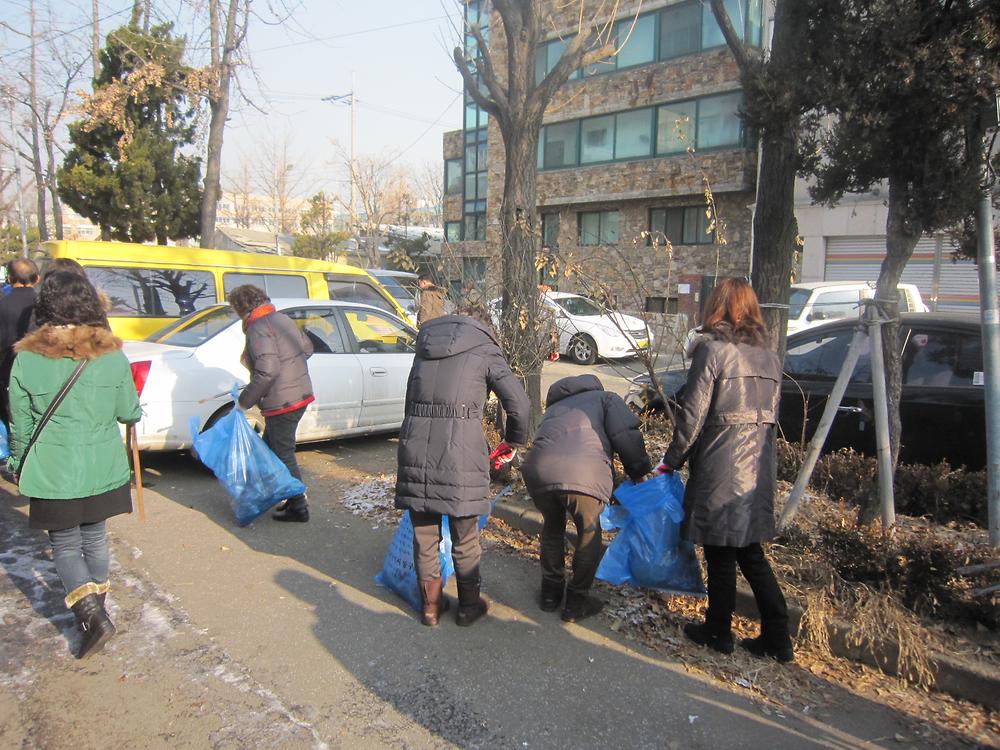 1.22. 설맞이 마을 대청소 사진