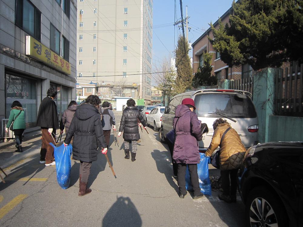 1.22. 설맞이 마을 대청소 사진