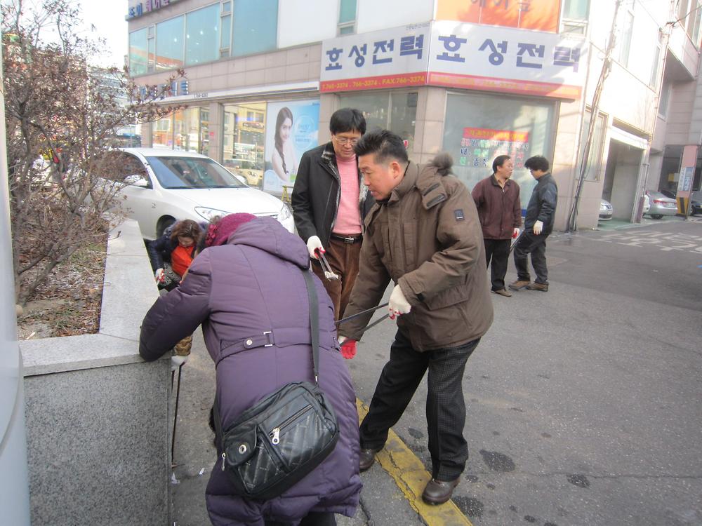 1.22. 설맞이 마을 대청소 사진
