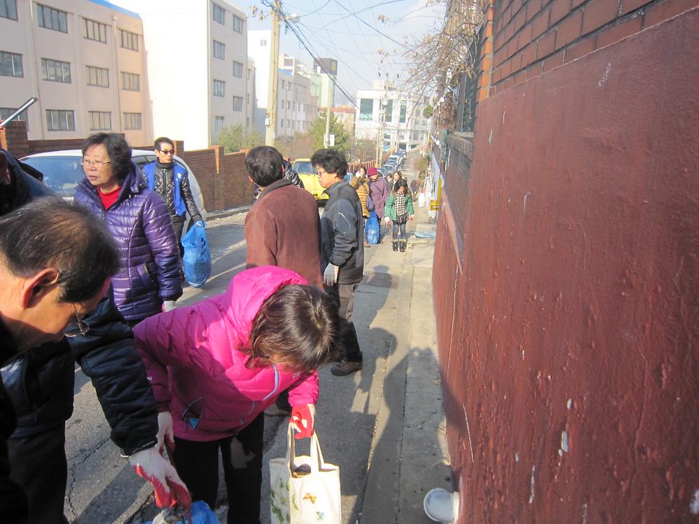 1.22. 설맞이 마을 대청소 사진