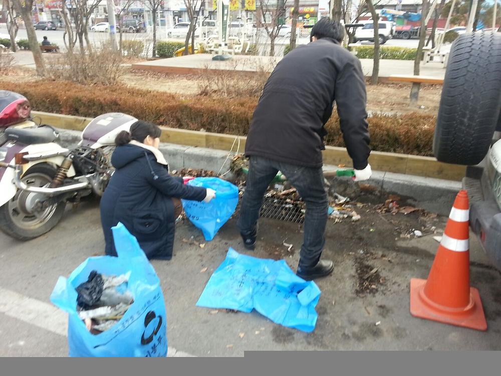 1.29 설연휴 청소민원 처리 사진