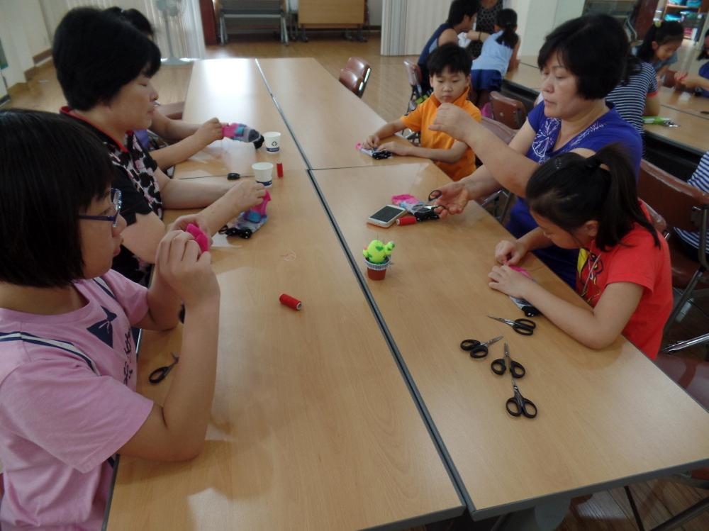 여름방학 일일특강(양말공예) 사진