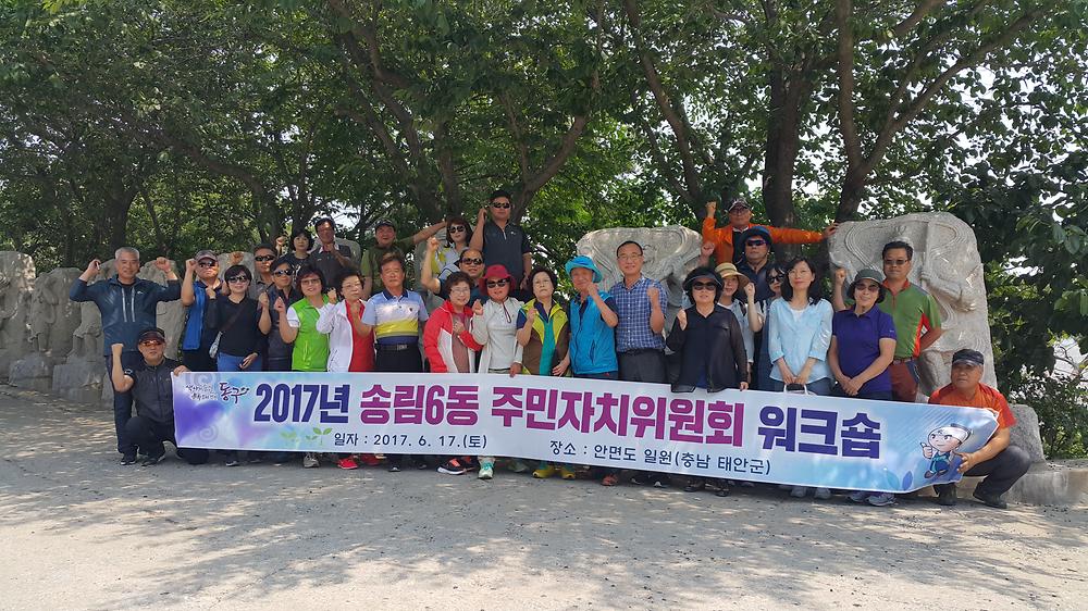 2017년 송림6동 주민자치위원회 워크숍 사진