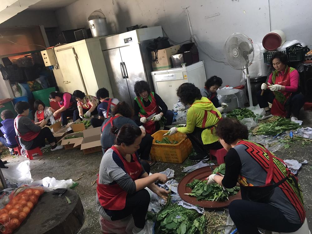 계절김치 나누기 행사 사진
