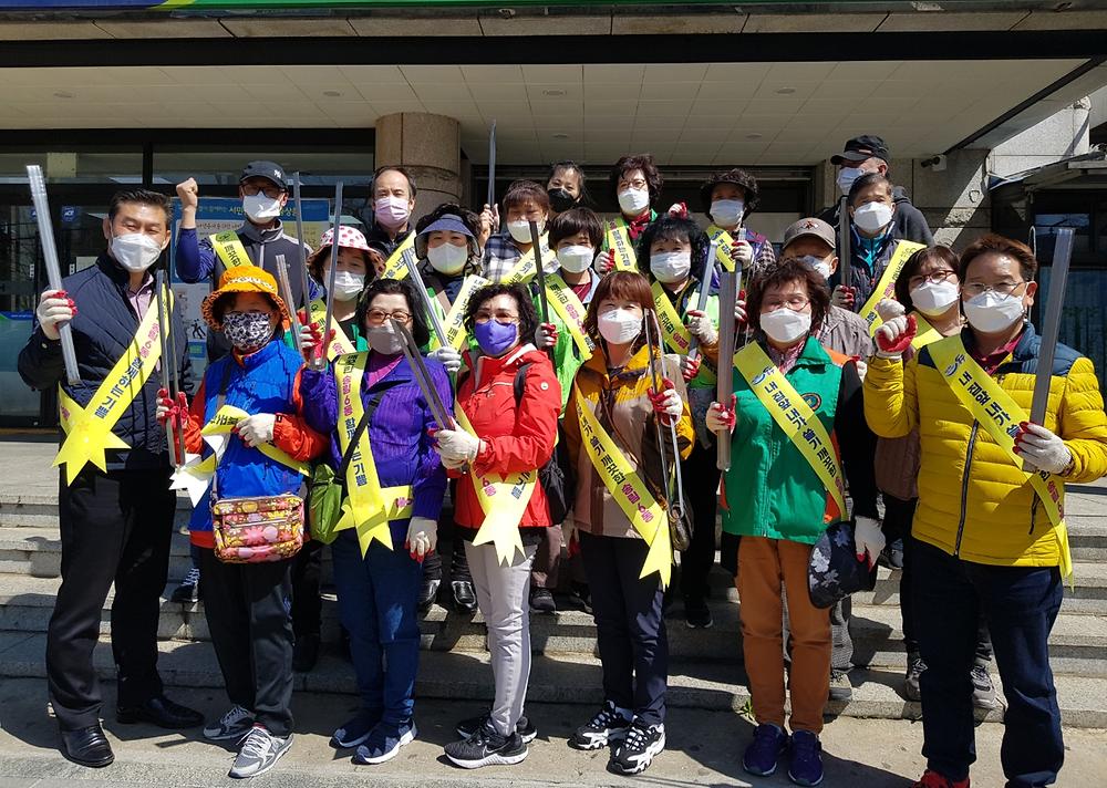 송림6동 봄맞이 대청소 사진