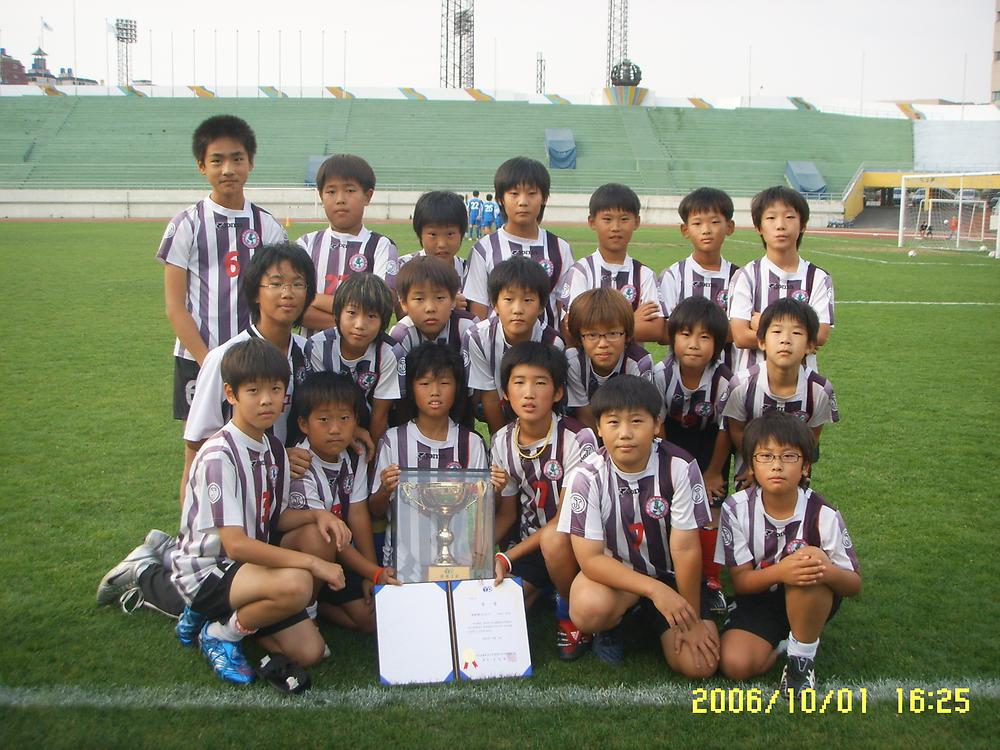 인천시축구연합회장기 3위 입상기념 사진