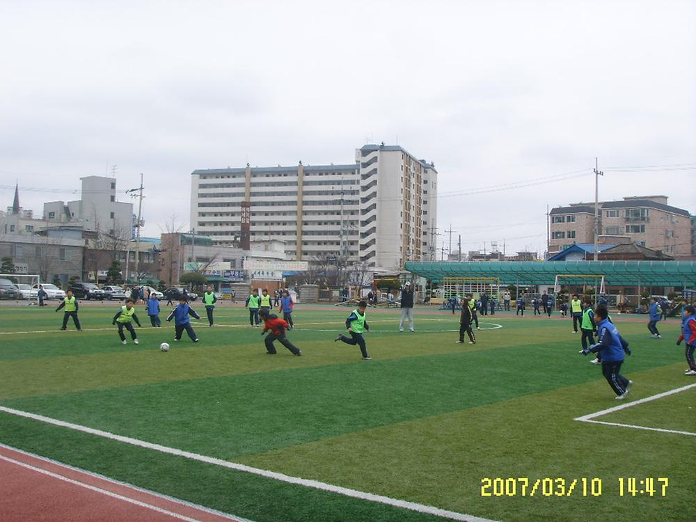 부평구청 축구단과 연습겜 사진