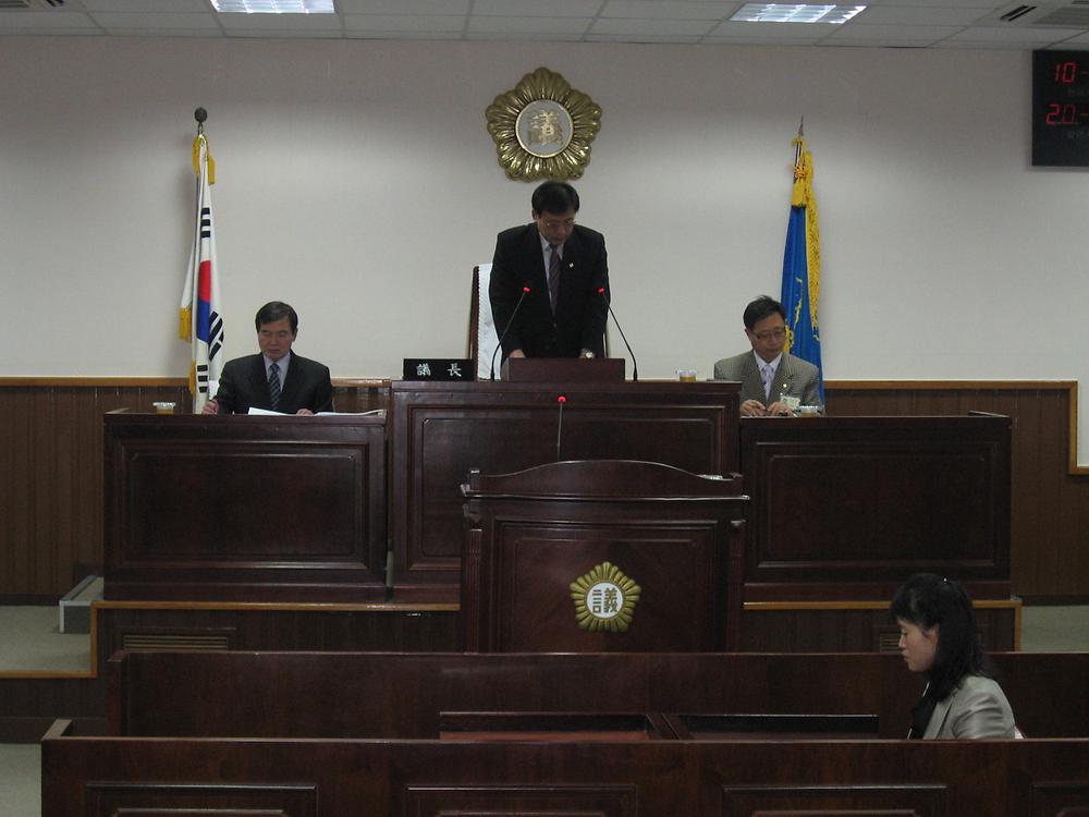 제140회 인천광역시동구의회 임시회 개의 사진
