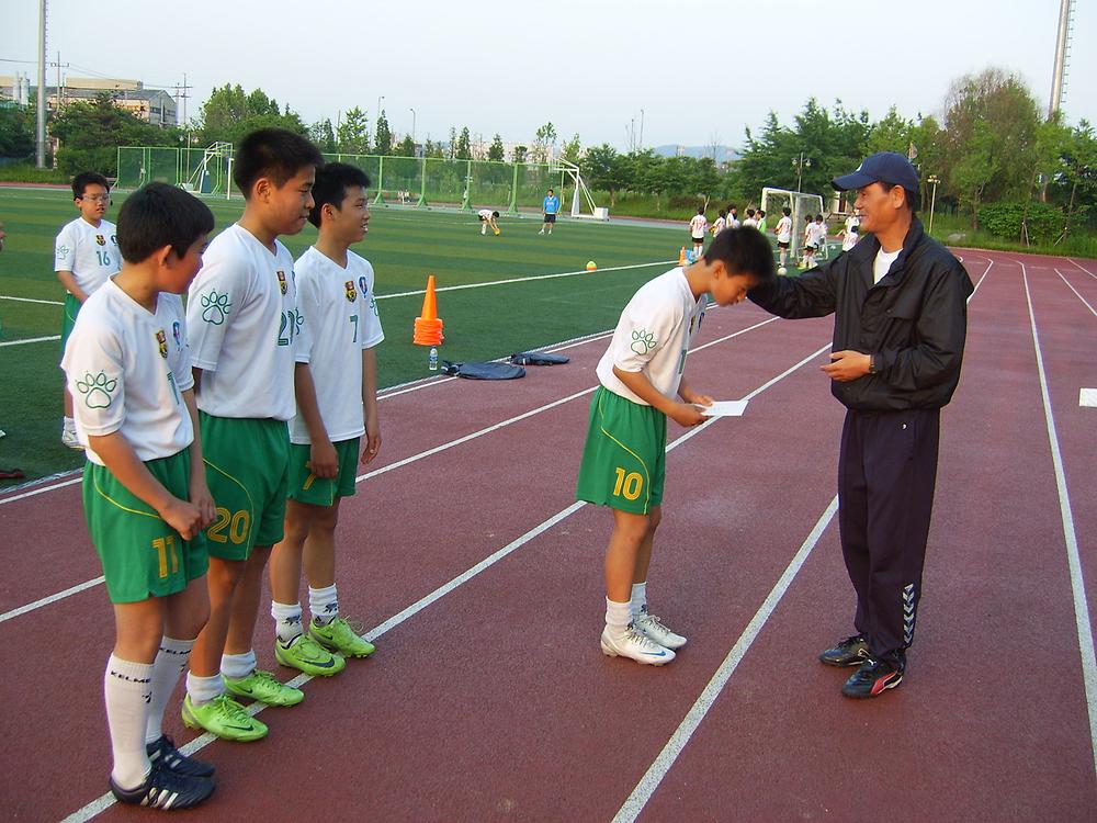 동구 중학생클럽(MFC) 축구단 사진