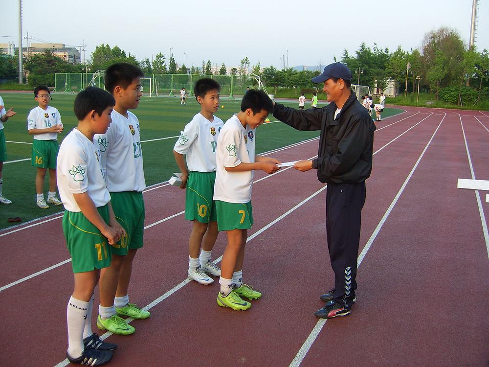 동구 중학생클럽(MFC) 축구단 사진
