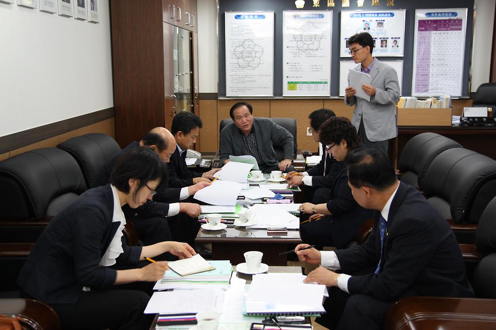 제170회 동구의회 제1차 정례회 관련 의원간담회 개최 사진
