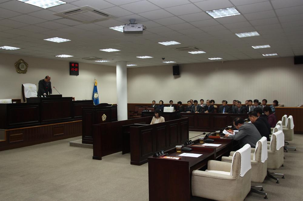 제181회 동구의회 임시회 제1차 본회의 개의 사진