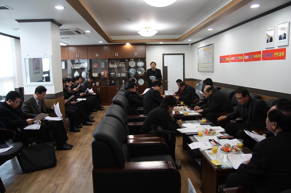 제2외곽순환고속도로 건설관련 국토해양부 관계자의 간담회 사진