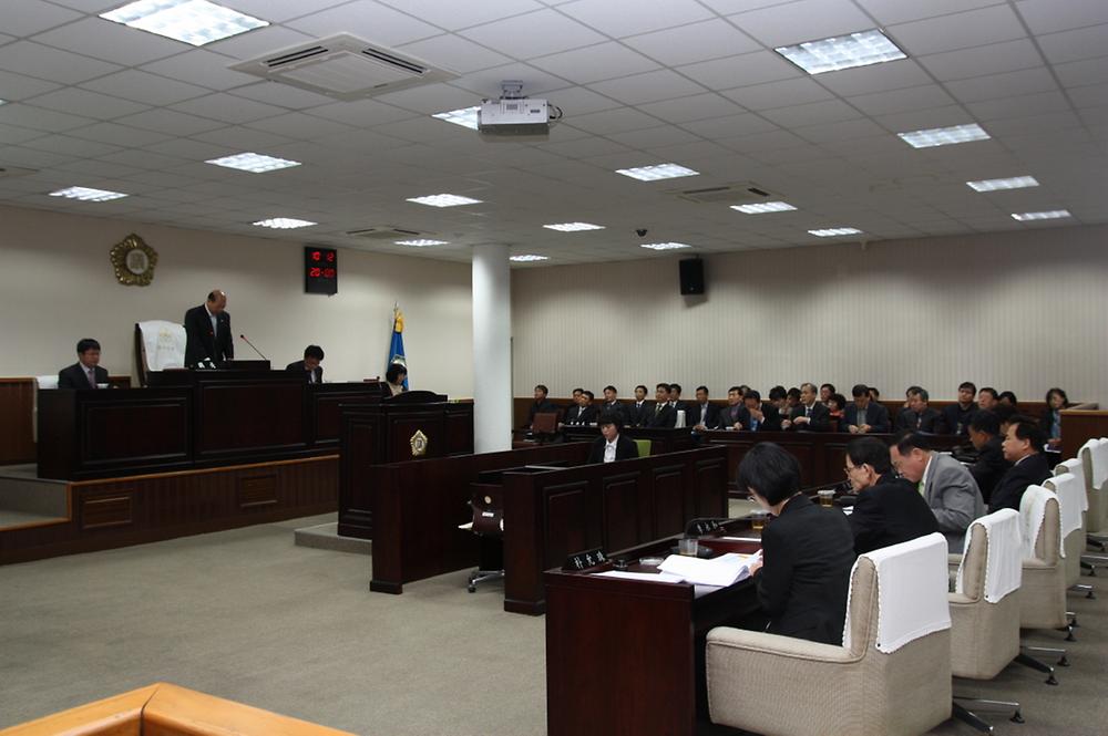 제186회 동구의회 임시회 개의 사진