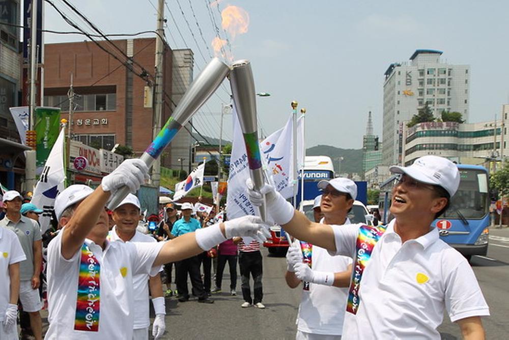 2013 실내무도AG 성화봉송 행사 사진