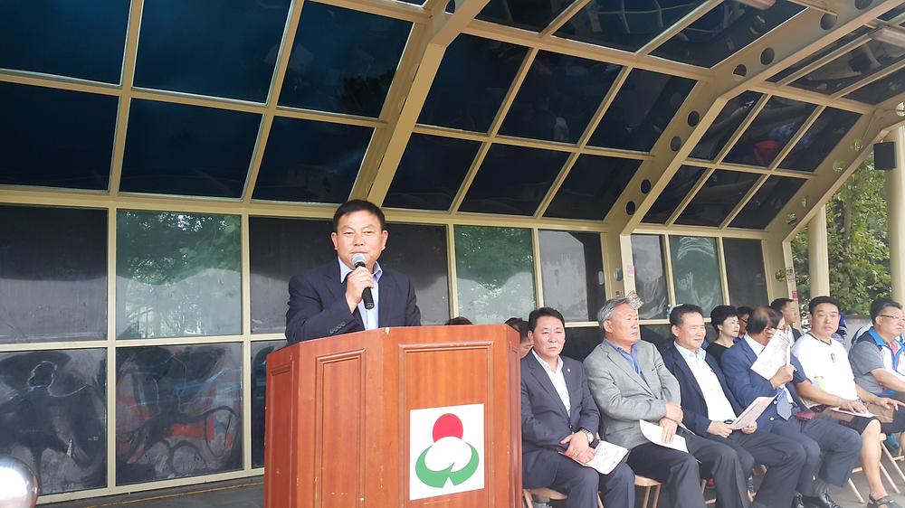 2015년 동구생활체육회장기 축구대회 참석 사진