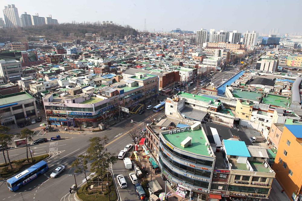 동구 전경(송림1,2동구역/송림현대상가구역) 사진