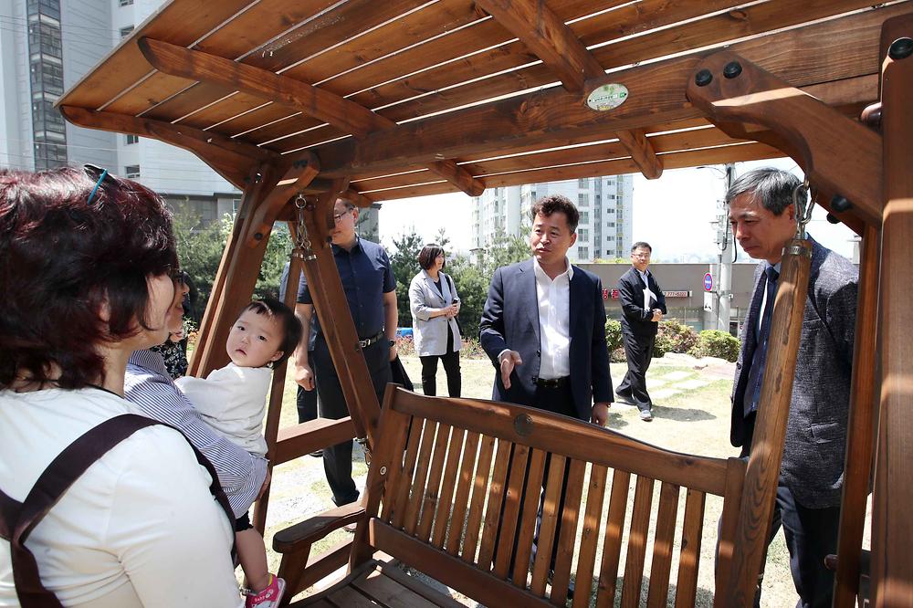 송림3·5동 현장톡톡 구청장실 사진
