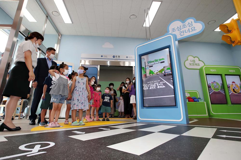 어린이교통안전체험장 시연회 사진