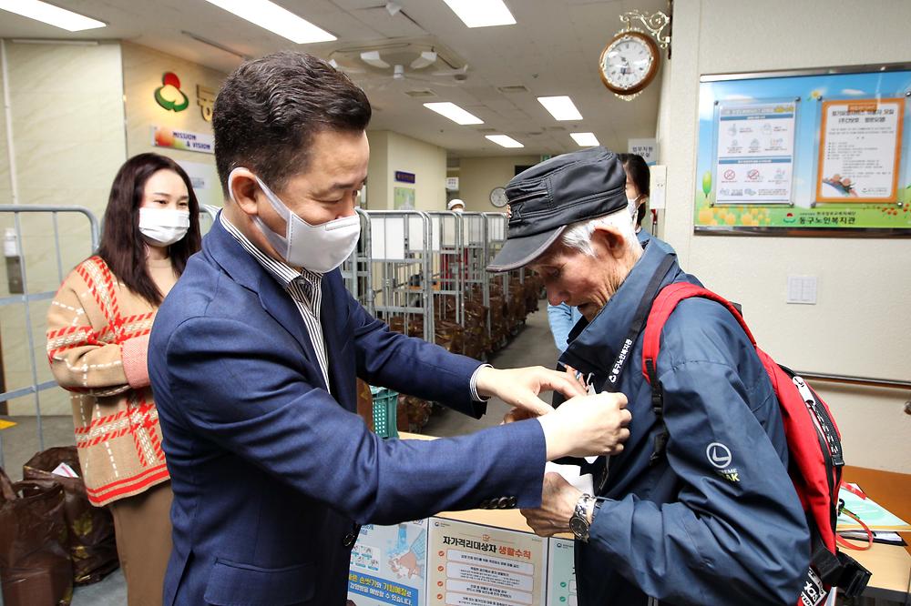 노인복지관 방문 사진
