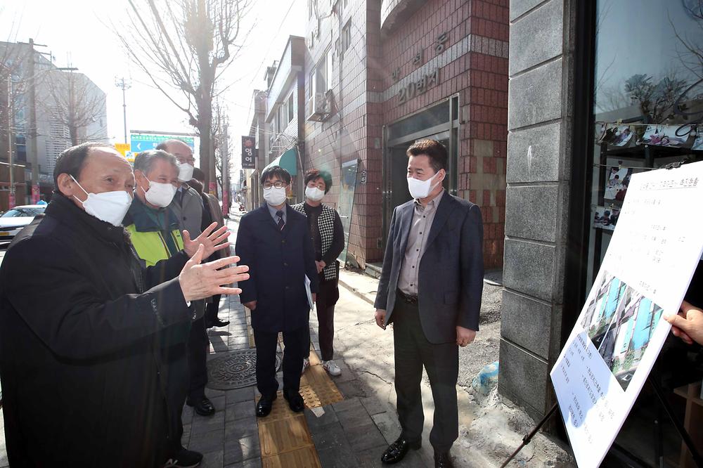 만석3지구 지적재조사 사업현장 방문 사진