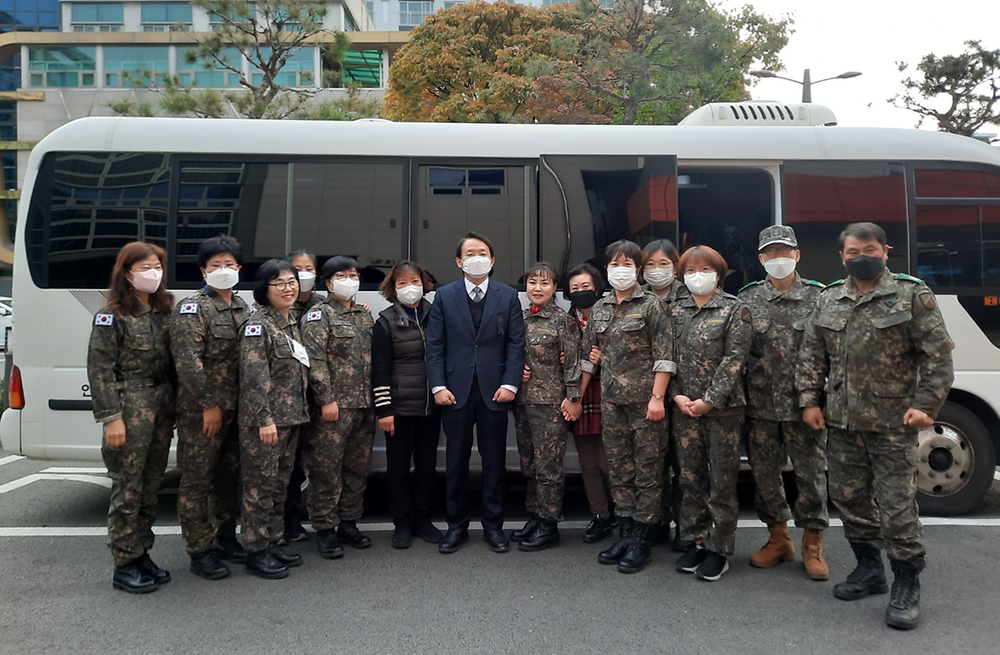 여성예비군소대 작계훈련 사진