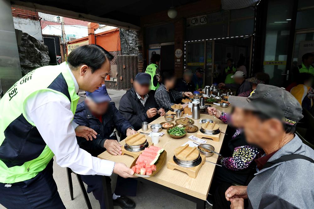송림2동 사랑의 나눔행사 사진