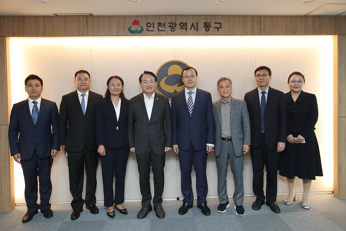 중국 조장시 방문단 접견 사진