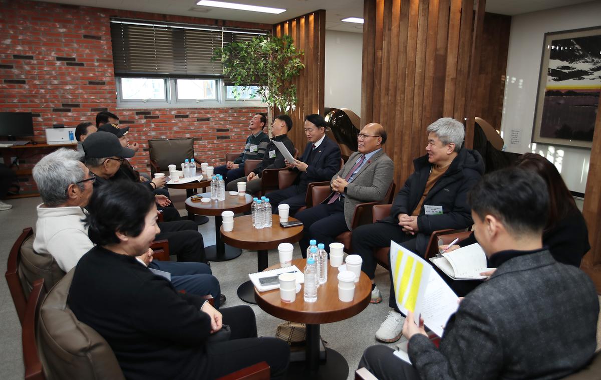 동구체육회 종목별 협회장 접견 사진