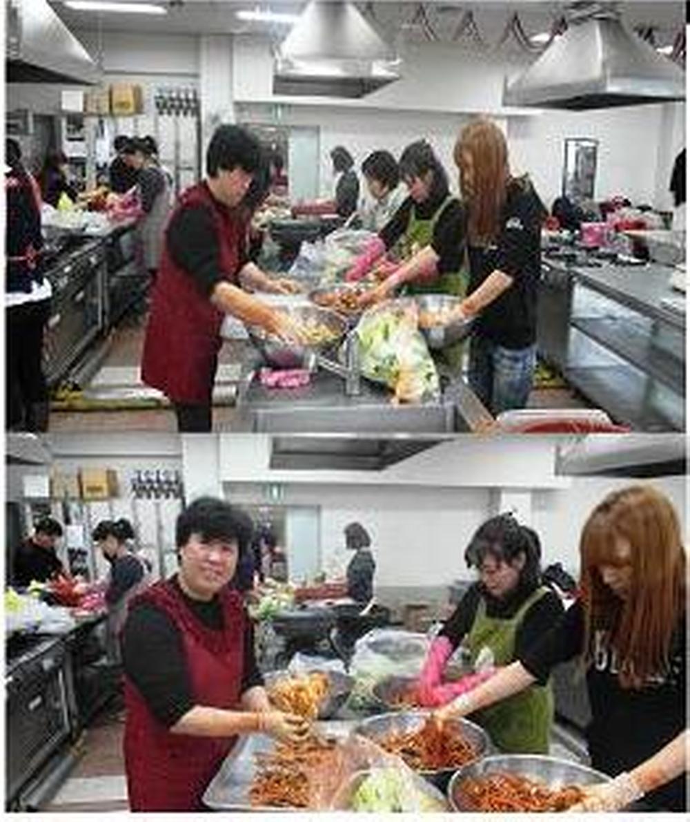 2012년 제4기 수강생 봉사활동 모습(찌개&밑반찬반) 사진