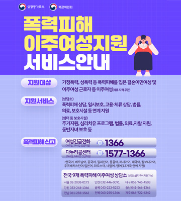 폭력피해이주여성지원