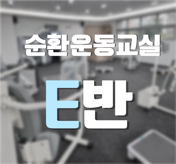 [월, 수  오후] 순환운동교실 E반 