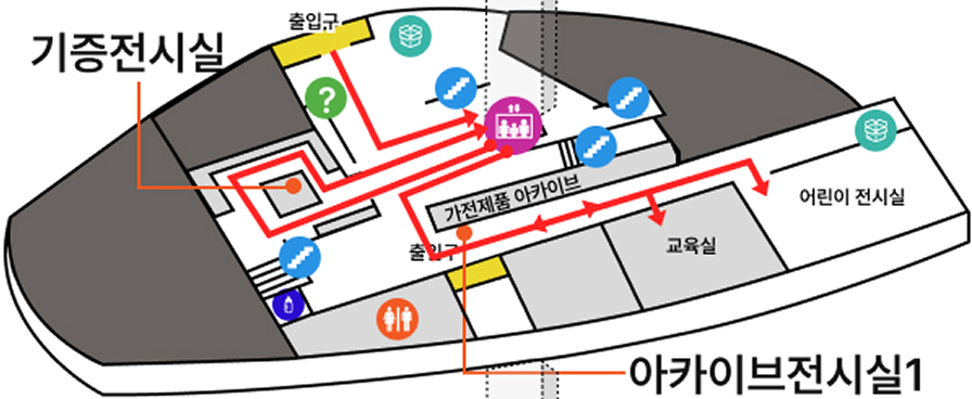 계단 점자 안내판